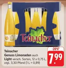 Edeka Teinacher Genuss Limonaden Angebot