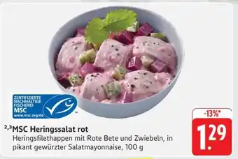 Edeka MSC Heringssalat rot Angebot