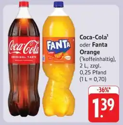 Edeka Coca-Cola oder Fanta Orange Angebot