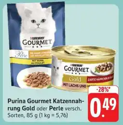 Edeka Purina Gourmet Katzennahrung Gold oder Perle Angebot