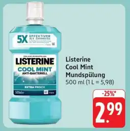 Edeka Listerine Cool Mint Mundspülung Angebot