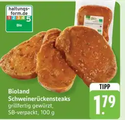 Edeka Bioland Schweinerückensteaks Angebot