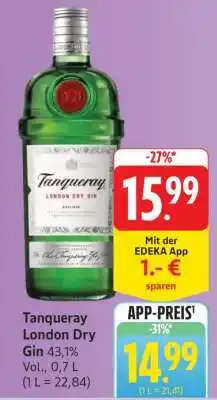 Edeka Tanqueray London Dry Gin Angebot
