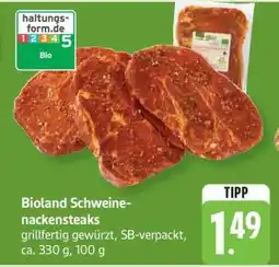 Edeka Bioland Schweine-Nackensteaks Angebot