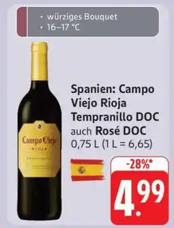 Edeka Spanien: Campo Viejo Rioja Tempranillo DOC Angebot