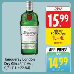 Edeka Tanqueray London Dry Gin Angebot