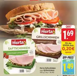 Edeka Herta Saftschinken oder Grillschinken Angebot