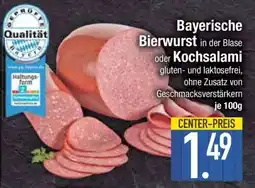 Edeka Bayerische Bierwurst oder Kochsalami Angebot