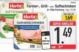 Edeka Herta Farmer-, Grill- oder Saftschinken Angebot