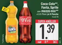 Edeka Coca-Cola, Fanta, Sprite oder Mezzo Mix Angebot