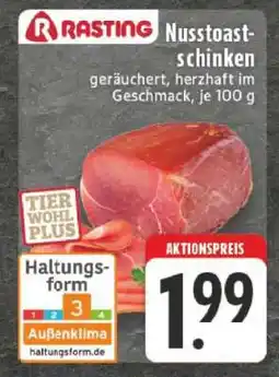 Edeka Rasting Nusstoastschinken Angebot