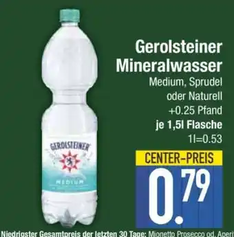 Edeka Gerolsteiner Mineralwasser Angebot