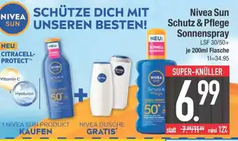 Edeka Nivea Sun Schutz & Pflege Sonnenspray Angebot