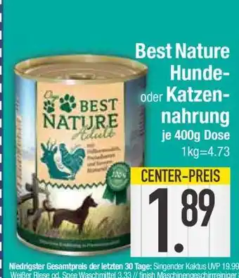 Edeka Best Nature Hunde- oder Katzennahrung Angebot