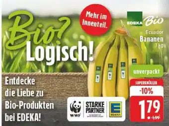 Edeka EDEKA Bio Ecuador Bananen 1 kg Angebot