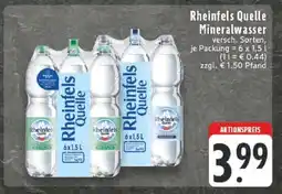Edeka Rheinfels Quelle Mineralwasser Angebot