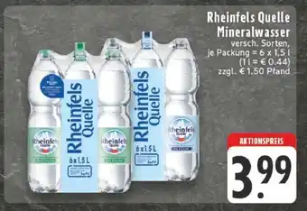 Edeka Rheinfels Quelle Mineralwasser Angebot