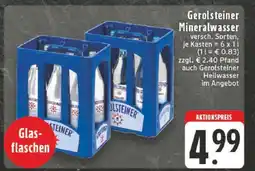 Edeka Gerolsteiner Mineralwasser Angebot