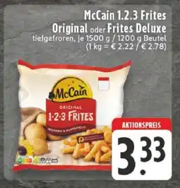 Edeka McCain 1.2.3 Frites Original oder Frites Deluxe Angebot