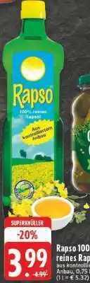 Edeka Rapso 100 % reines Rapsöl Angebot