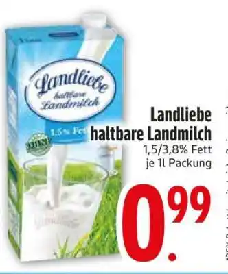 Edeka LANDLIEBE Haltbare Landmilch Angebot