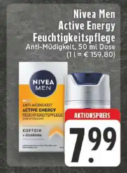 Edeka Nivea Men Active Energy Feuchtigkeitspflege Angebot