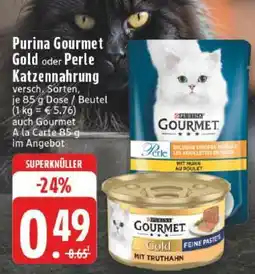 Edeka Purina Gourmet Gold oder Perle Katzennahrung Angebot