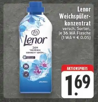 Edeka Lenor Weichspülerkonzentrat Angebot