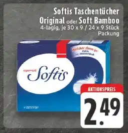 Edeka Softis Taschentücher Original oder Soft Bamboo Angebot