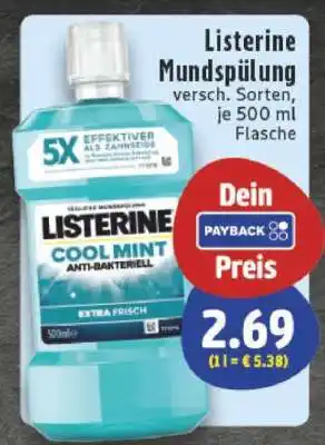 Edeka LISTERINE Mundspülung Angebot