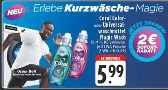 Edeka Coral Color oder Universalwaschmittel Magic Wash Angebot