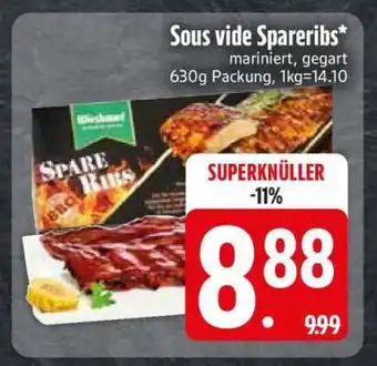 Edeka Sous vide Spareribs Angebot