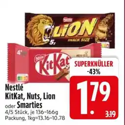 Edeka Nestlé KitKat, Nuts, Lion, Smarties Angebot