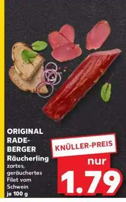 Kaufland ORIGINAL RADEBERGER Räucherling Angebot