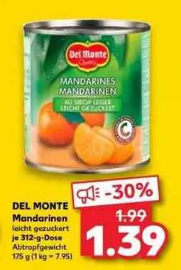 Kaufland DEL MONTE Mandarinen Angebot