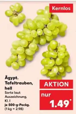 Kaufland Ägypt. Tafeltrauben, hell Angebot