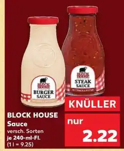 Kaufland BLOCK HOUSE Sauce Angebot