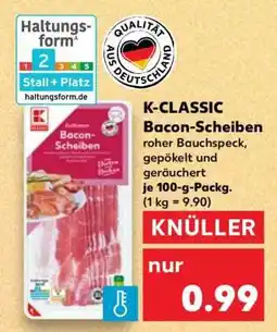 Kaufland K-CLASSIC Bacon-Scheiben Angebot