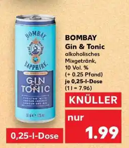 Kaufland BOMBAY Gin & Tonic Angebot