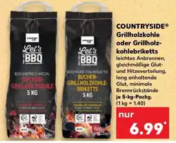 Kaufland COUNTRYSIDE Grillholzkohle oder Grillholzkohlebriketts Angebot