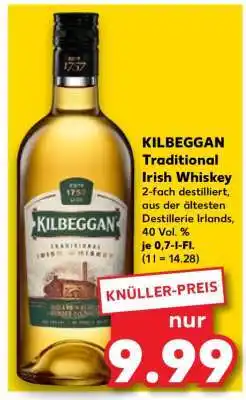 Kaufland Kilbeggan Traditional Irish Whiskey Angebot