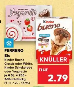 Kaufland FERRERO Eis Angebot