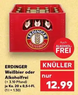 Kaufland ERDINGER Weißbier oder Alkoholfrei Angebot