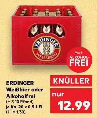 Kaufland ERDINGER Weißbier oder Alkoholfrei Angebot