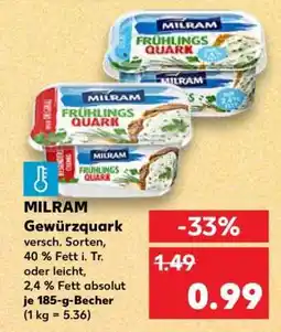Kaufland Milram Gewürzquark Angebot
