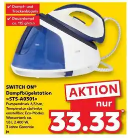 Kaufland SWITCH ON Dampfbügelstation STS-A0301 Angebot