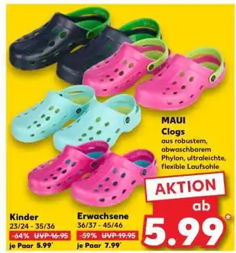 Kaufland MAUI Clogs Angebot