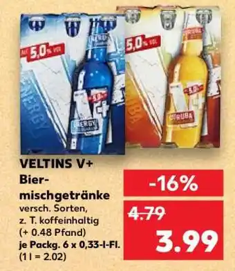 Kaufland VELTINS V+ Biermischgetränke Angebot