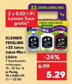 Kaufland KLEINER FEIGLING 33 Jahre Jubel-Mix Liköre Angebot