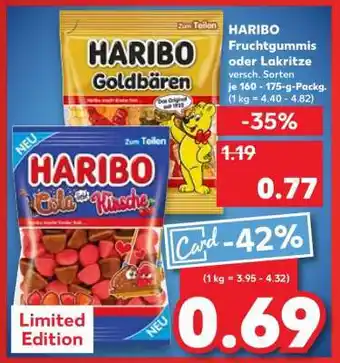 Kaufland HARIBO Fruchtgummis oder Lakritze Angebot